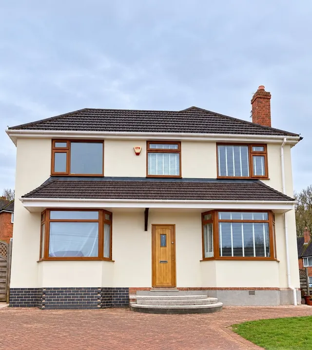 Rendered house exterior after a full home refurbishment